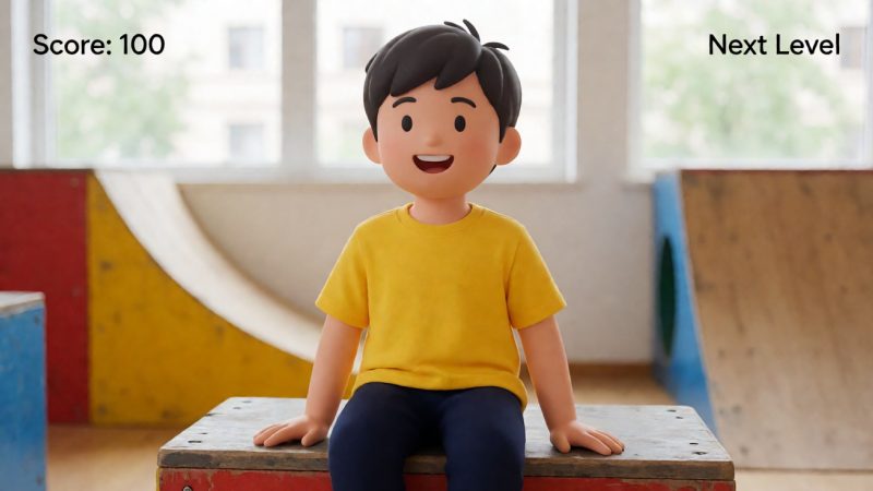 跑酷小游戏 示意图